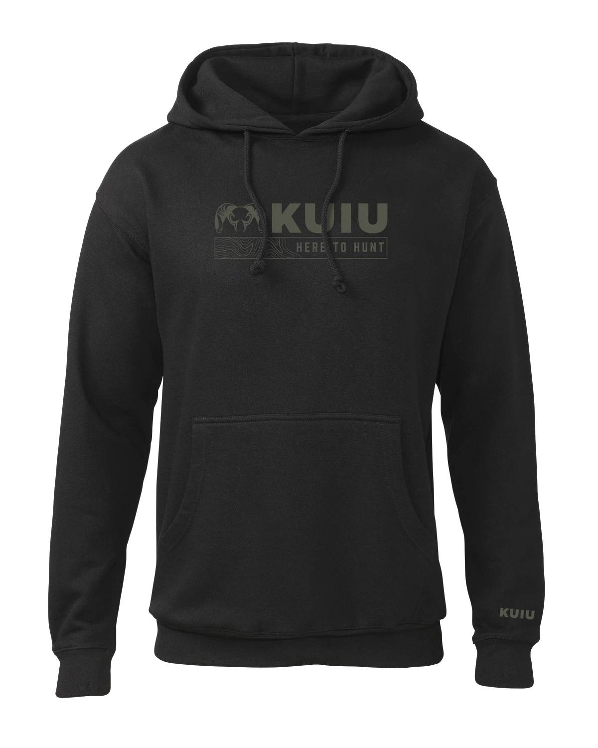 KUIU Topo Here to Hunt Hoodie | Black