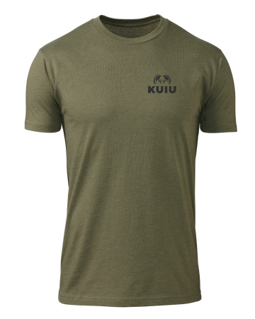KUIU Ram Chest Logo T-Shirt | Military Green