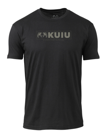 KUIU Topo Block Logo T-Shirt | Black