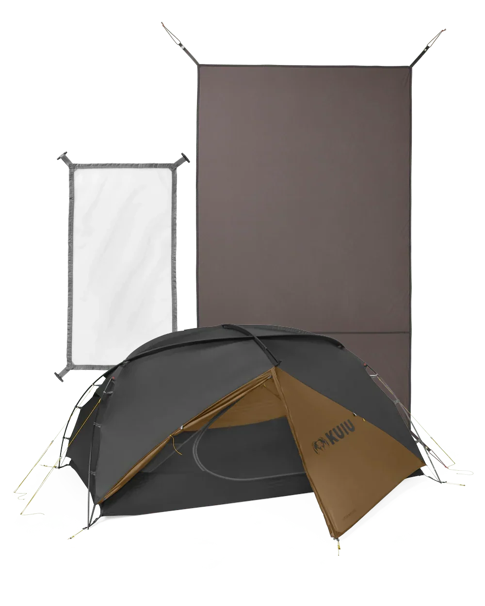 Mountain Star 2 Person Tent Set | Gunmetal-Camel
