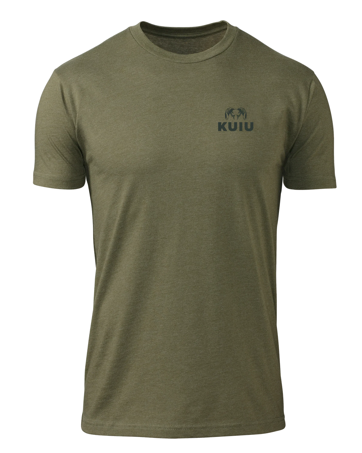 KUIU Here to Hunt Back Logo T-Shirt | Military Green