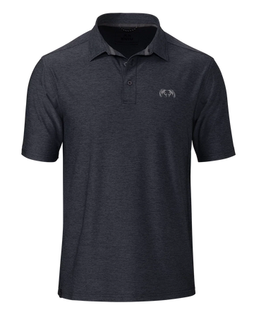 KUIU Performance Polo | Heather Steel Blue