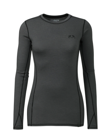 Women's ULTRA Merino 145 LS Crew | Gunmetal