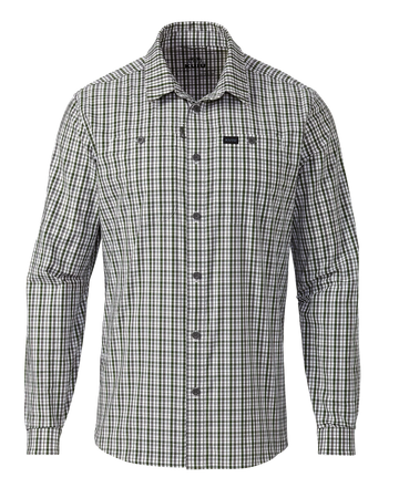 Borrego LS Shirt | Mini Cross Check Verde Plaid