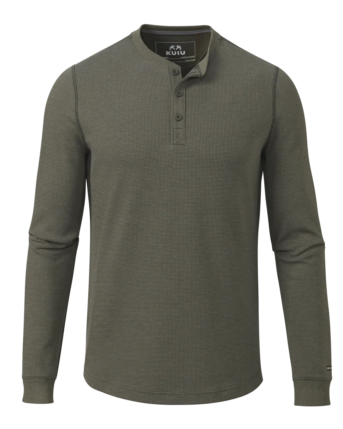 Canyon Waffle Henley | Ash Heather