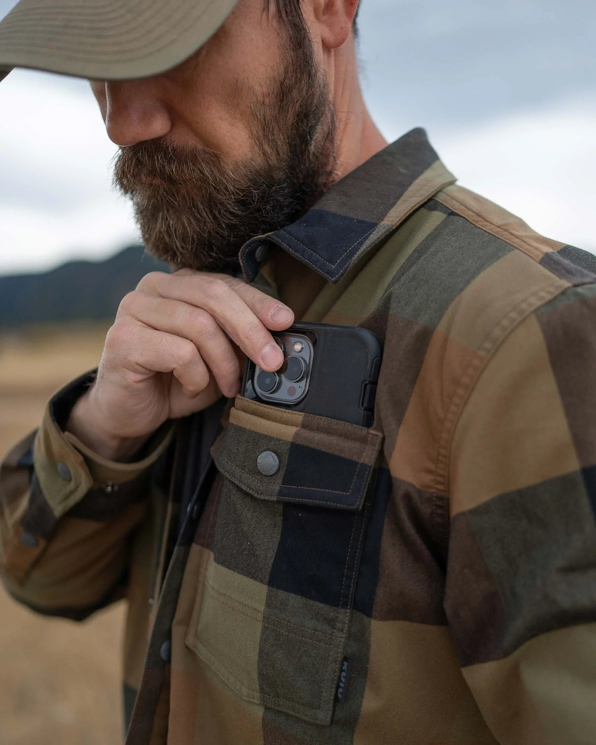 Field Flannel Fleece Shirt Jacket | Valo Plaid