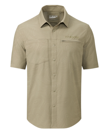 Mesa Vented SS Snap Shirt Topo | Bone Topo Print