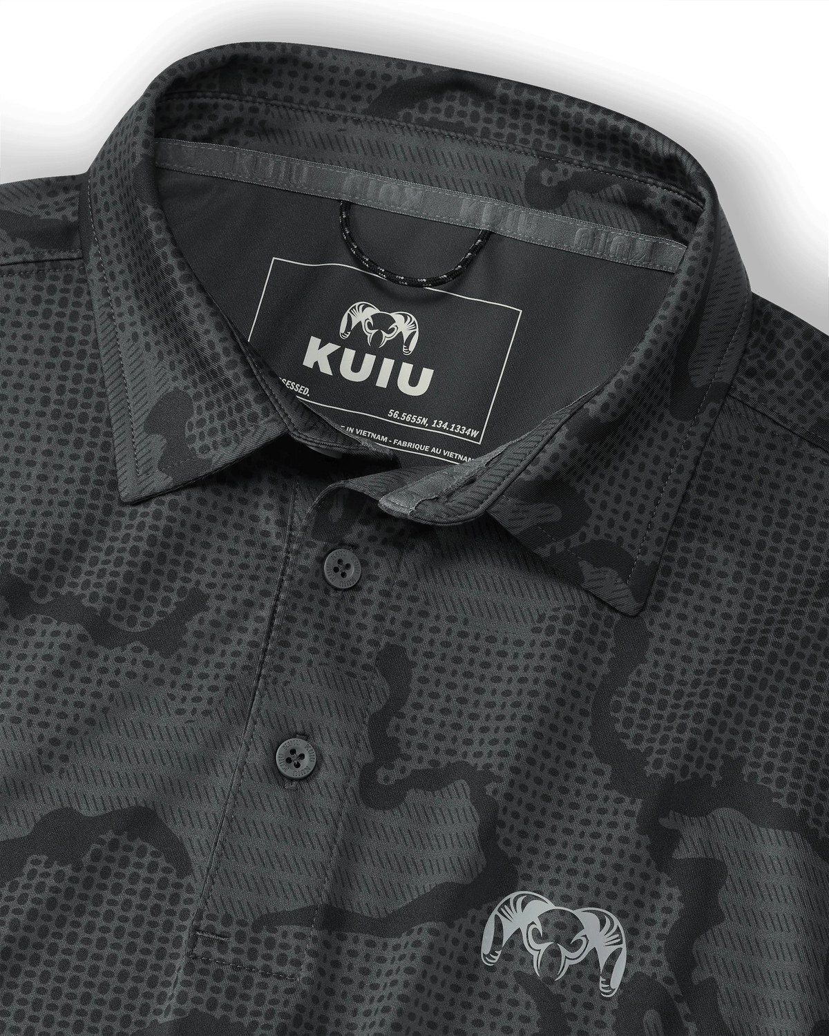KUIU Performance Polo | Gunmetal Tonal