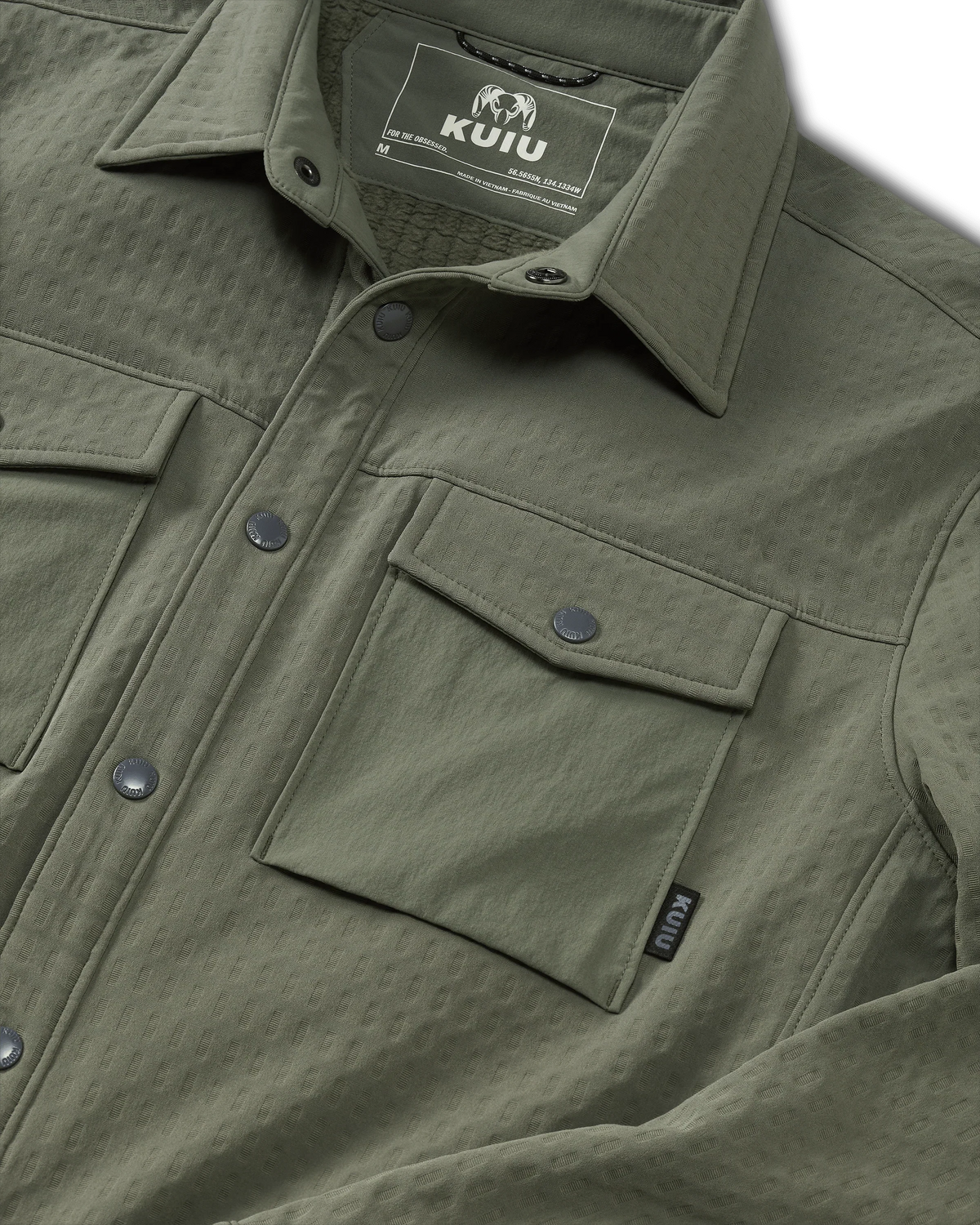 Blockfield Fleece Shirt Jacket | Dark Sage