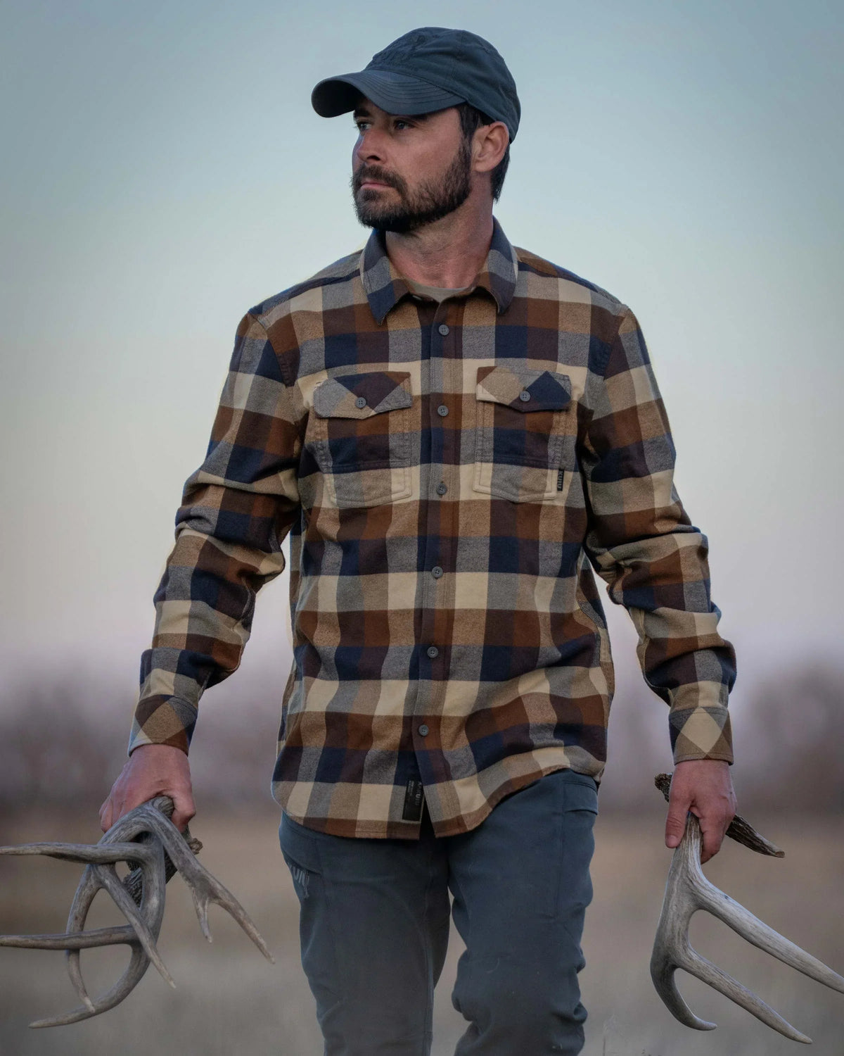 Field Flannel Shirt | Saddle Trio