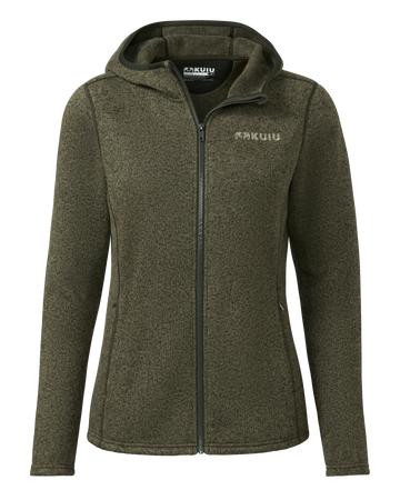 Outlet Women's Base Camp Hooded Sweater | Olive Heather