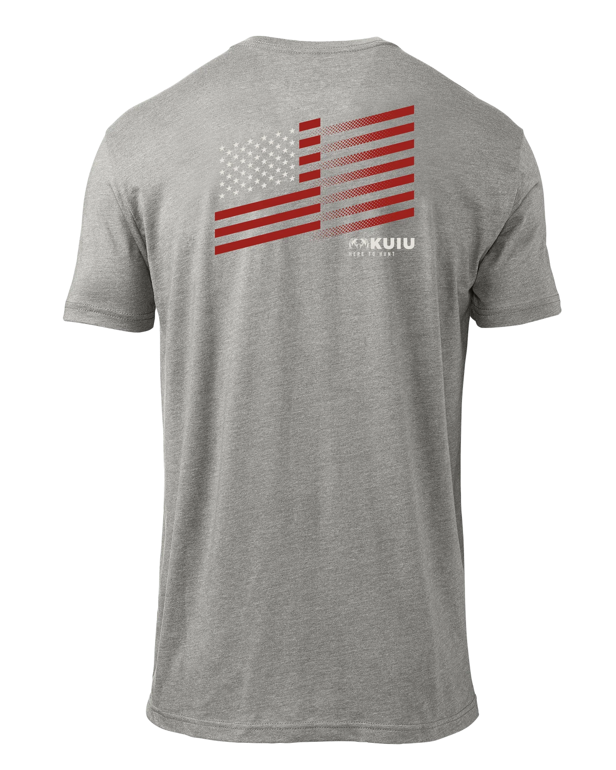 KUIU Retro Flag Fade T-Shirt | Heather Grey