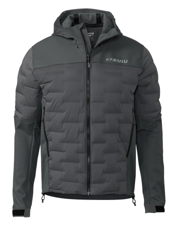 Axis Thermal Hybrid Hooded Jacket | Gunmetal
