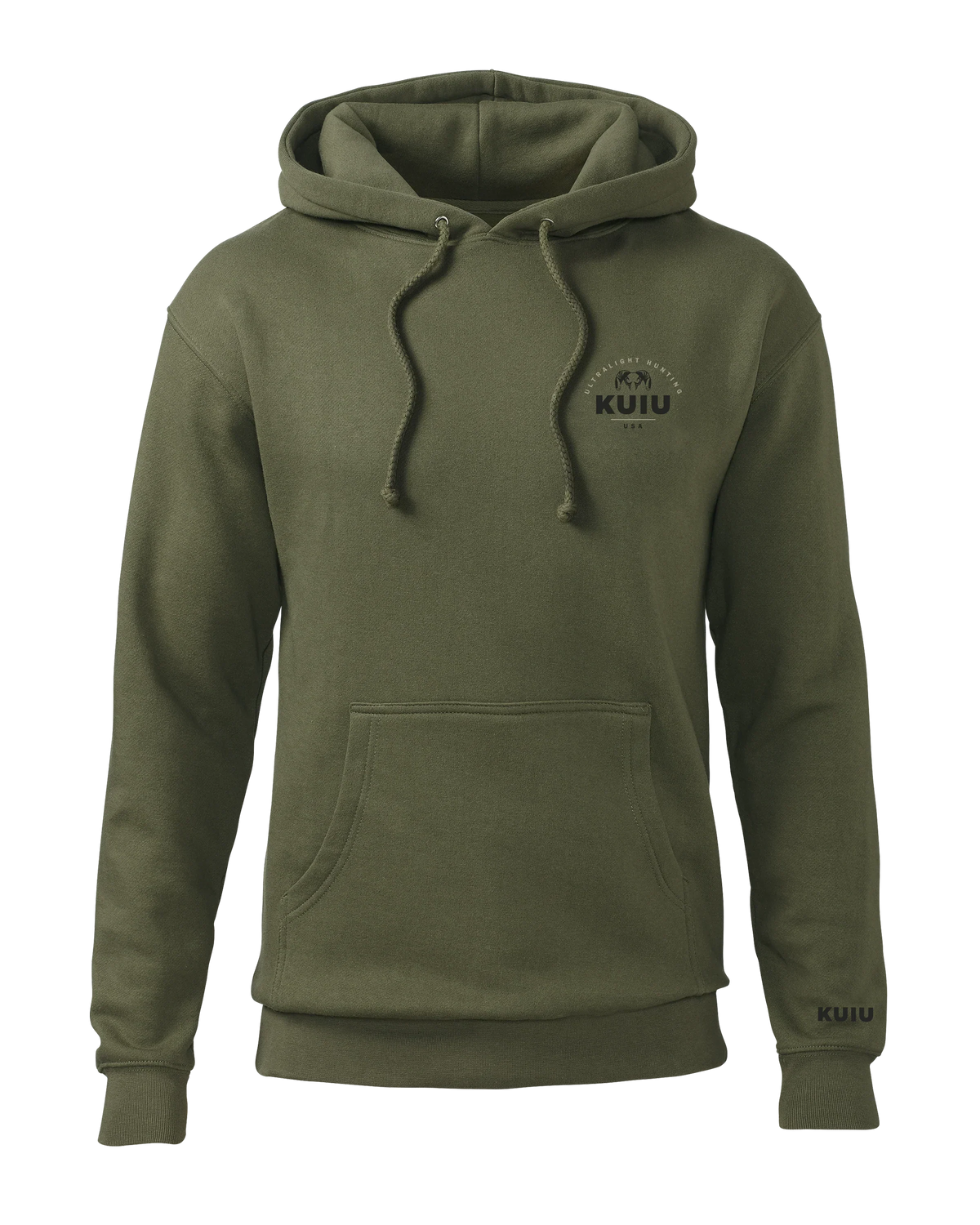 Outlet KUIU Stacked Chest Logo Hoodie | Army