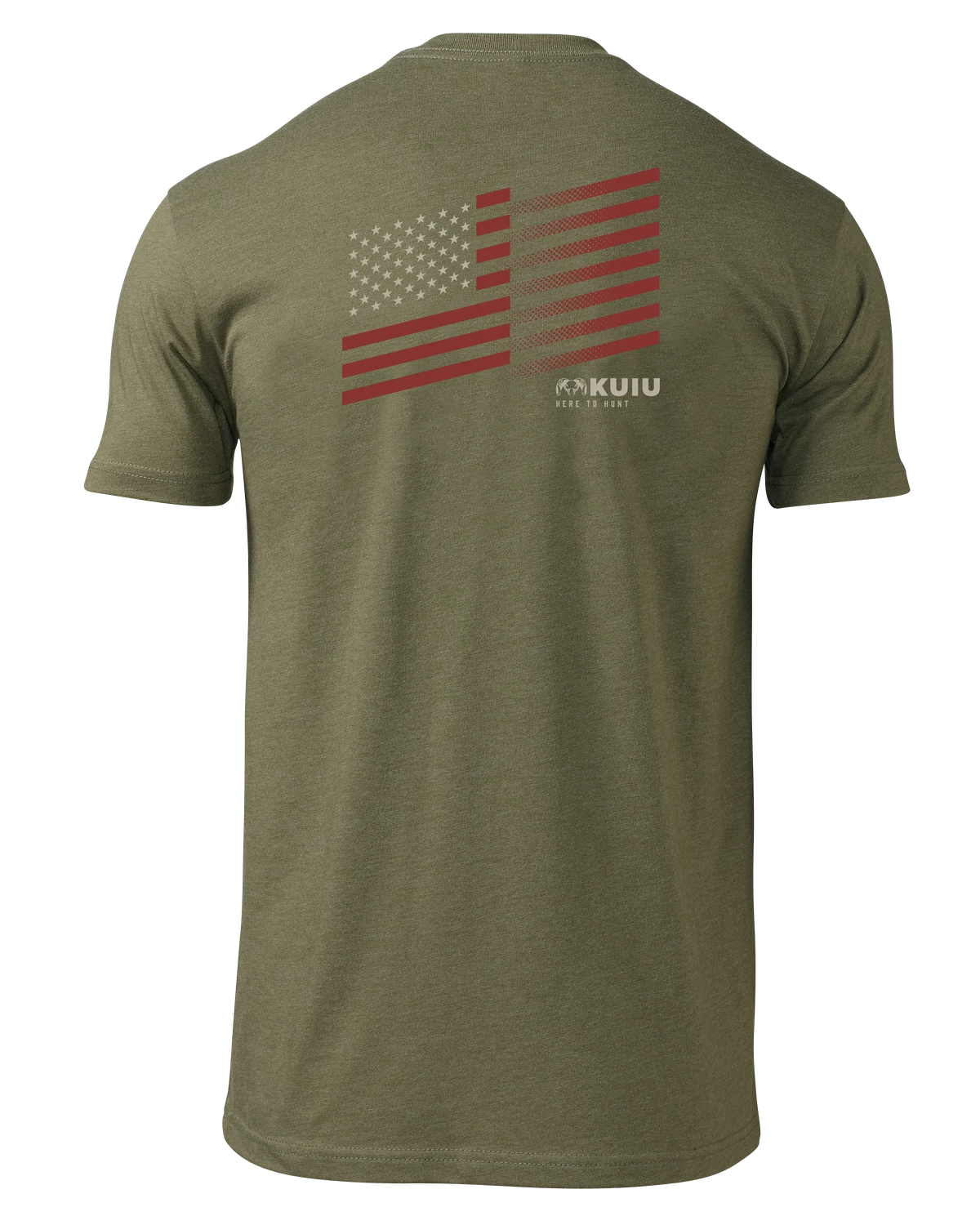 KUIU Retro Flag Fade T-Shirt | Military Green