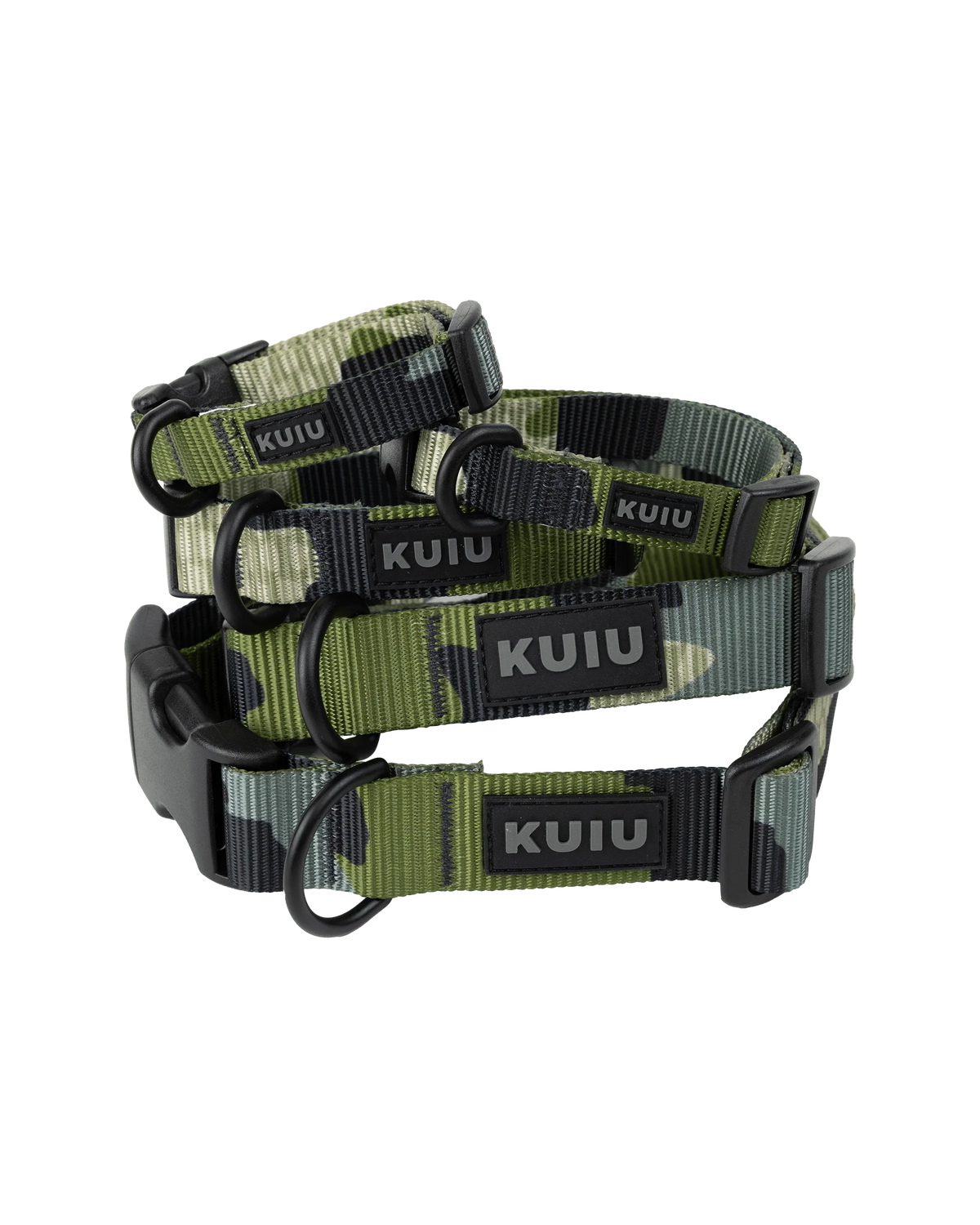 Camo Webbing Dog Collar | Verde