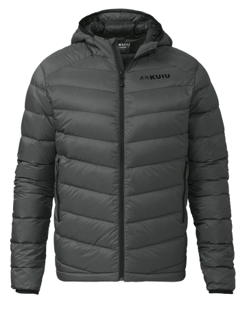 Super Down LT Hooded Jacket | Gunmetal