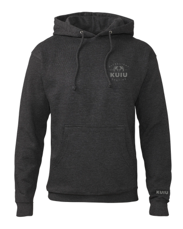KUIU Ultralight Chest Logo Hoodie | Charcoal