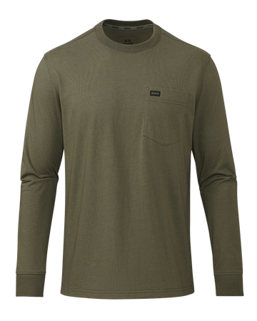 Workgrade LS Pocket Crew | Evergreen