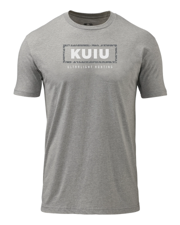 KUIU Box Logo T-Shirt | Heather Grey