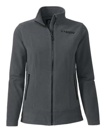 Women's Border Fleece Full Zip | Gunmetal