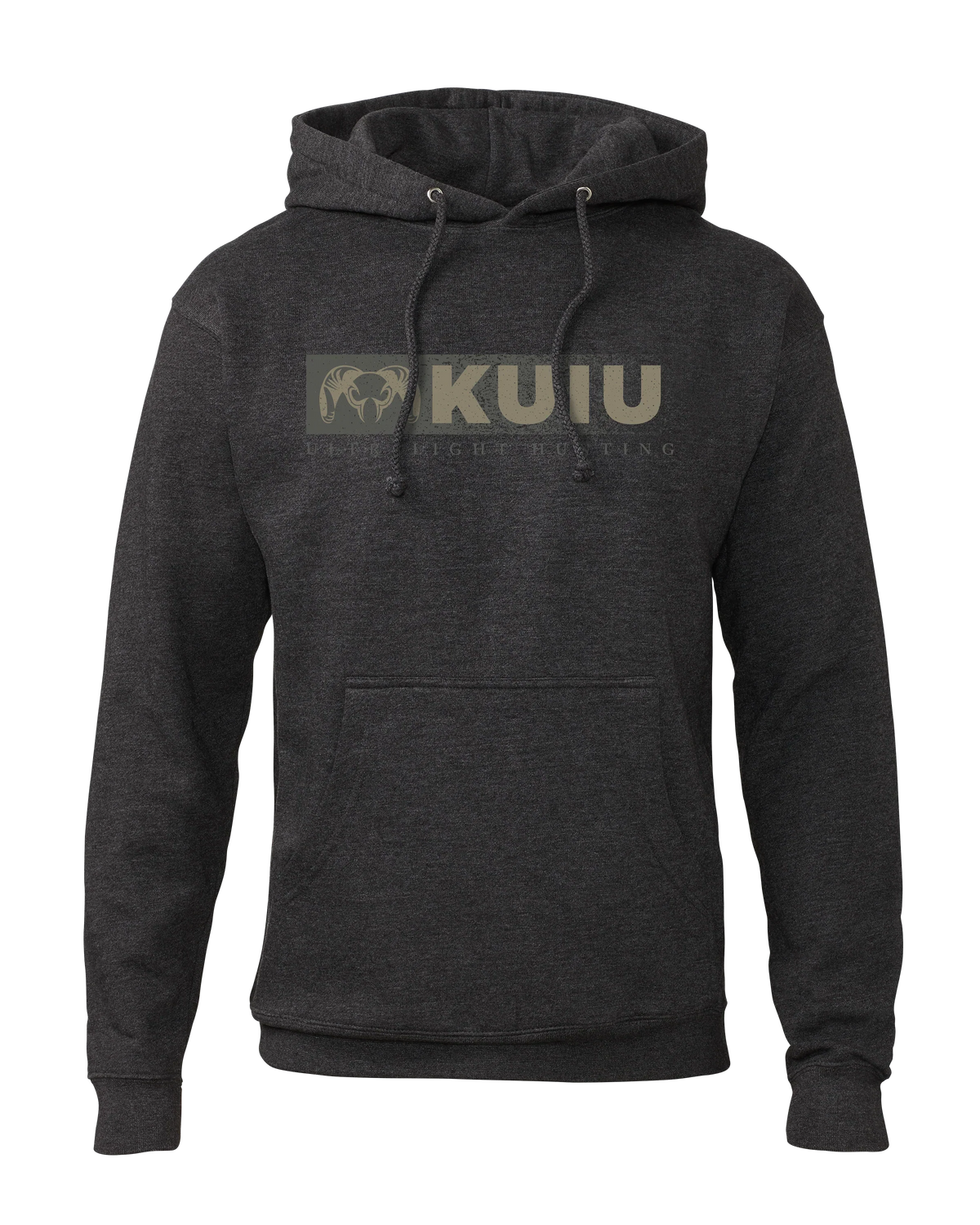 KUIU Distressed Logo Hoodie | Charcoal