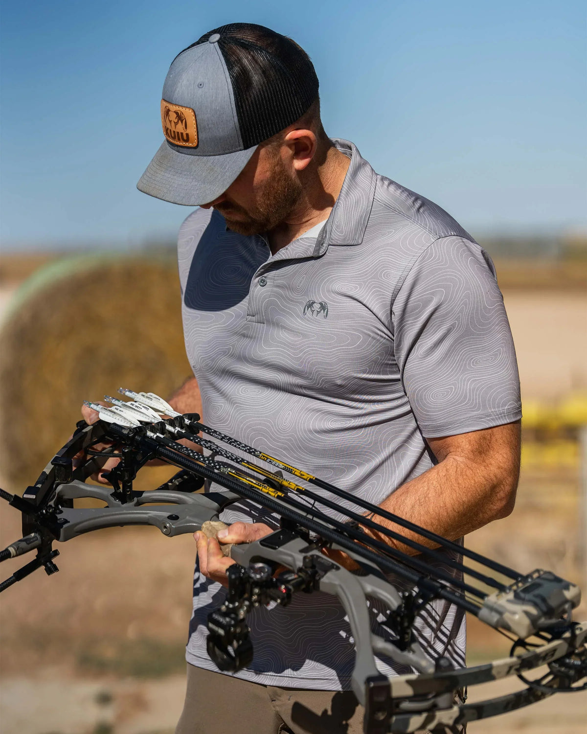 KUIU Performance Polo | Woodsmoke Topo